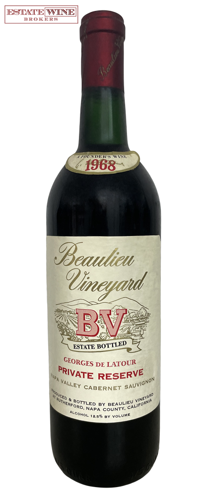 Beaulieu Vineyard Cabernet Sauvignon Georges de Latour Private Reserve 1968 750ml - 1