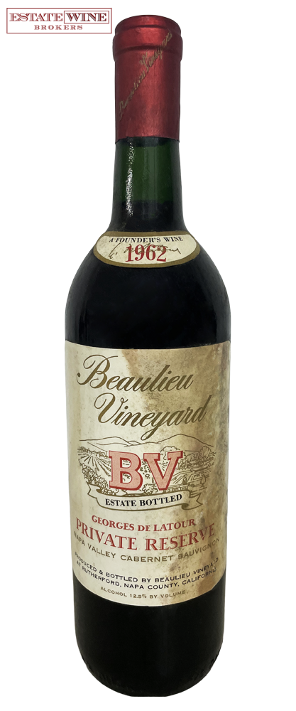 Beaulieu Vineyard Cabernet Sauvignon Georges de Latour Private Reserve 1962 750ml - 1