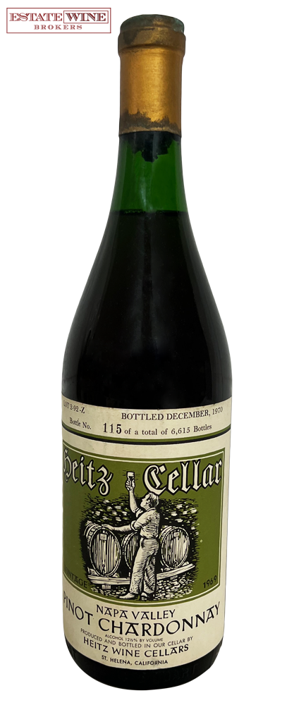 Heitz Cellar Pinot Chardonnay Napa Valley (Lot 2-92-Z) 1969 750ml - 1
