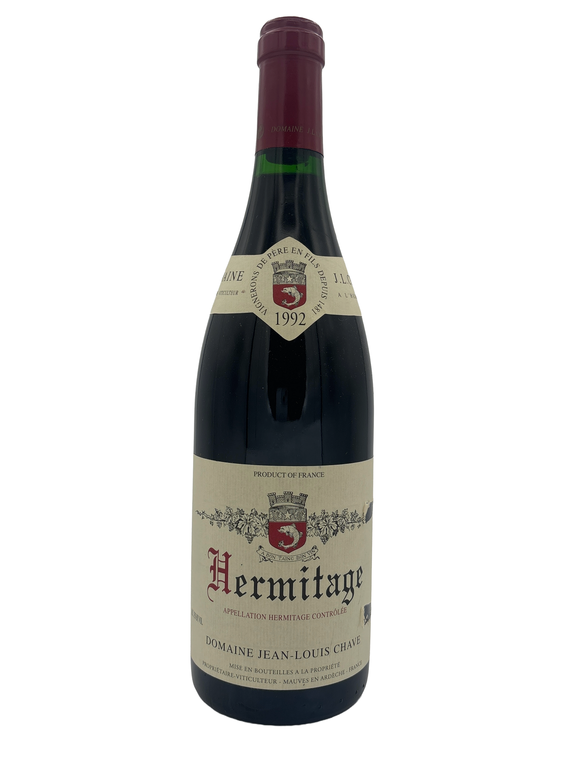 Domaine Jean-Louis Chave Hermitage Rouge 1992 750ml - 1
