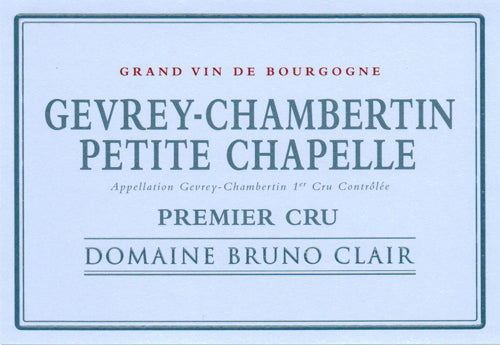 Bruno Clair Gevrey Chambertin Petite Chapelle 1er Cru [Ex-Domaine] 2016 1500ml - 1