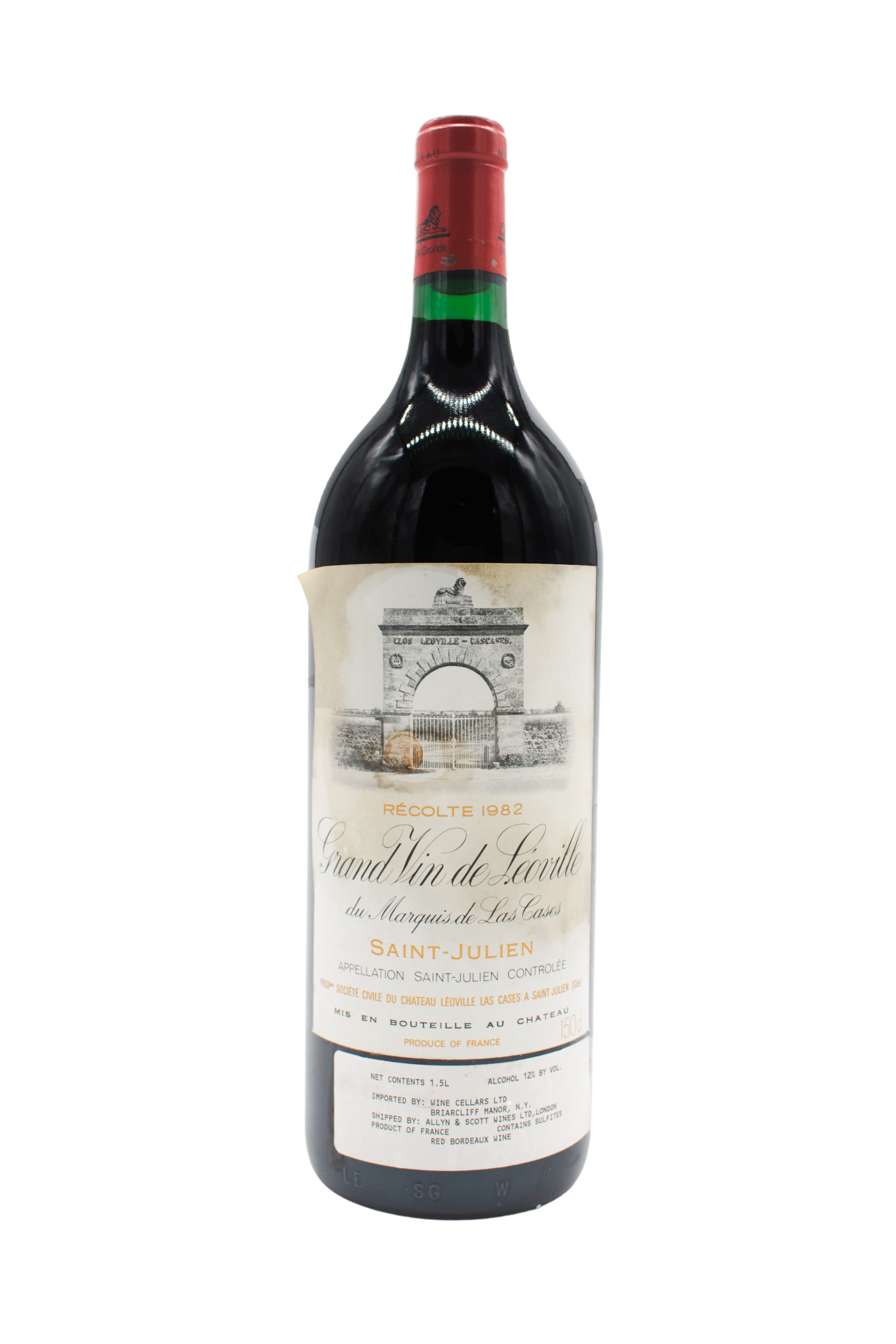 Leoville Las Cases 1982 1500ml[Soiled Labels] - 1
