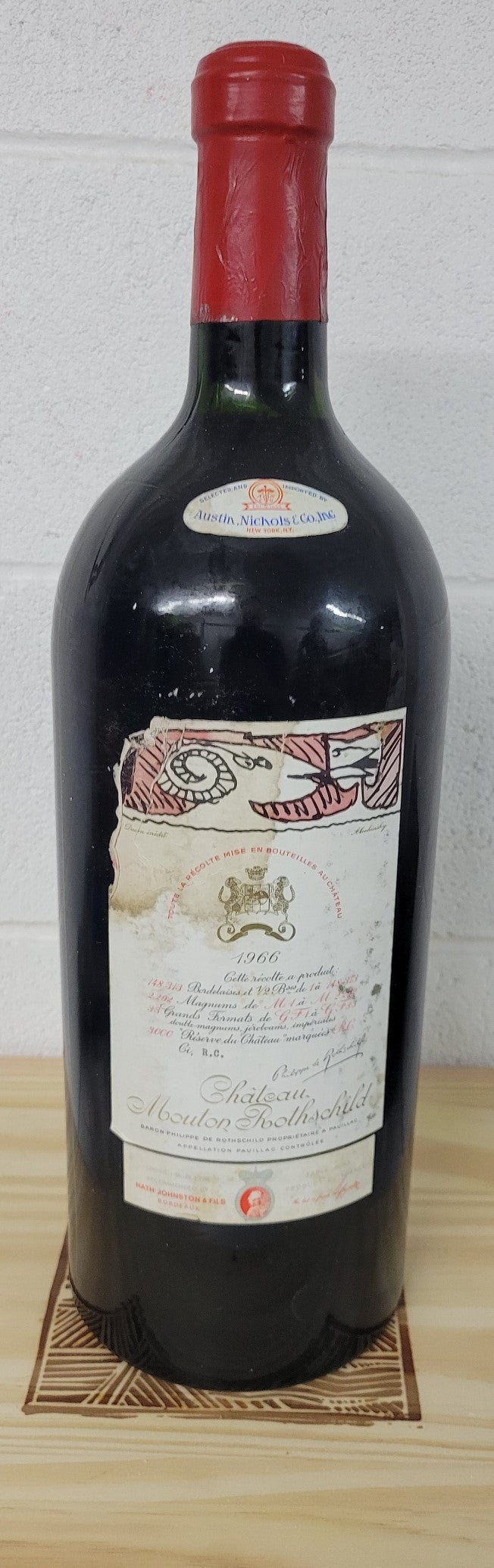 Mouton Rothschild 1966 6000ml [Soiled Label] - 1