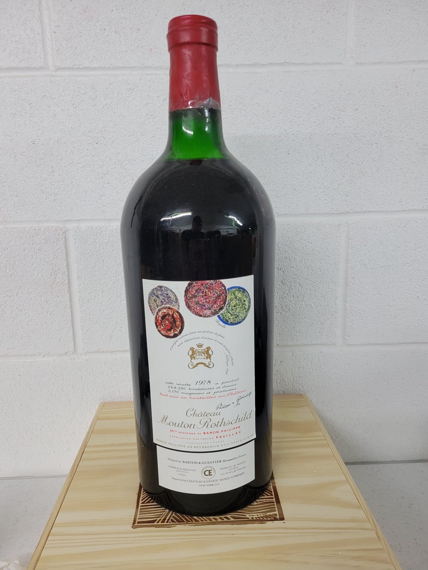 Mouton Rothschild 1978 5000ml [High Shoulder Fill] - 1