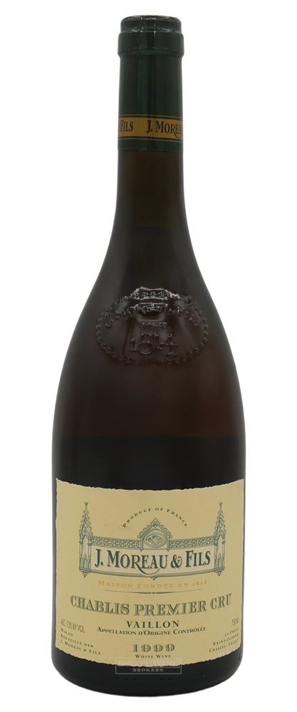 J Moreau & Fils Chablis Vaillons 1er Cru 1999 750ml - 1