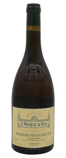 J Moreau & Fils Chablis Vaillons 1er Cru 1999 750ml - 1