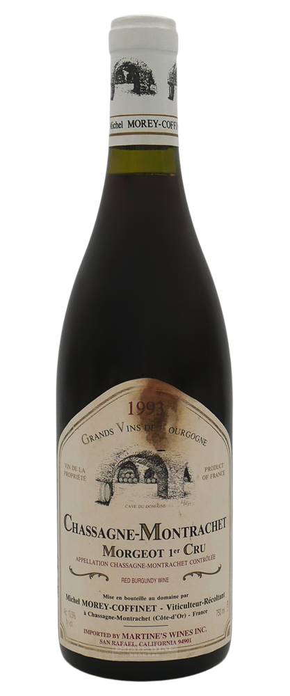 Michel Morey-Coffinet Chassagne Montrachet Morgeot 1er Cru 1993 750ml [Damaged Label] - 1