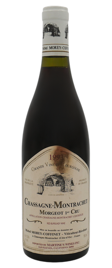 Michel Morey-Coffinet Chassagne Montrachet Morgeot 1er Cru 1993 750ml [Damaged Label] - 1