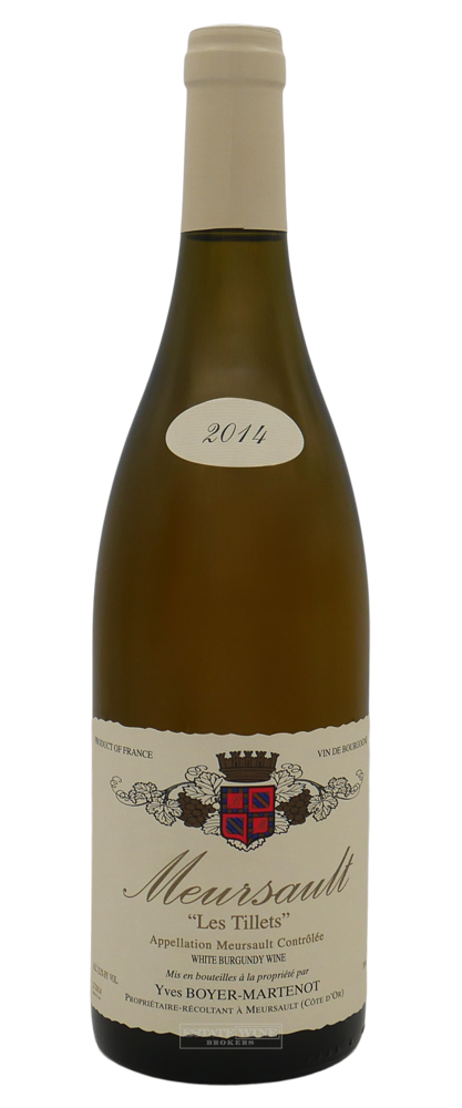 Yves Boyer Martenot Meursault Les Tillets 2014 750ml - 1
