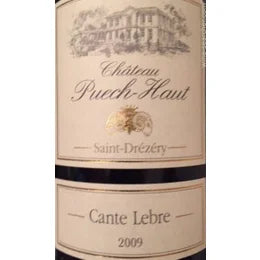 Chateau Puech-Haut Saint-Drezery Cante Lebre 2009 750ml - 1