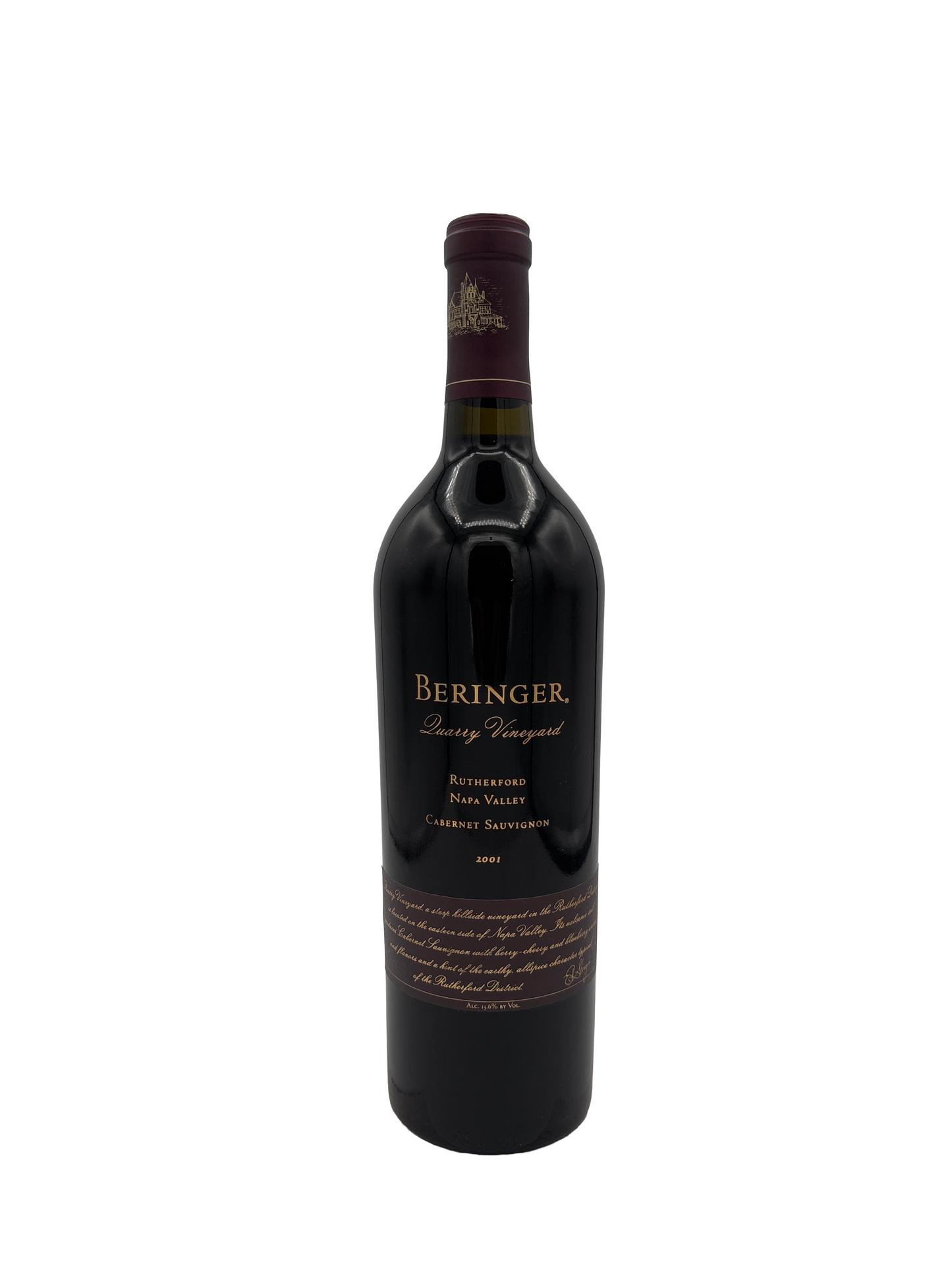 Beringer Cabernet Sauvignon Quarry Vineyard Rutherford 2001 750ml - 1