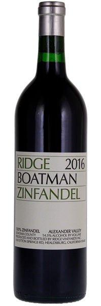 Ridge Zinfandel Boatman 2016 750ml - 1