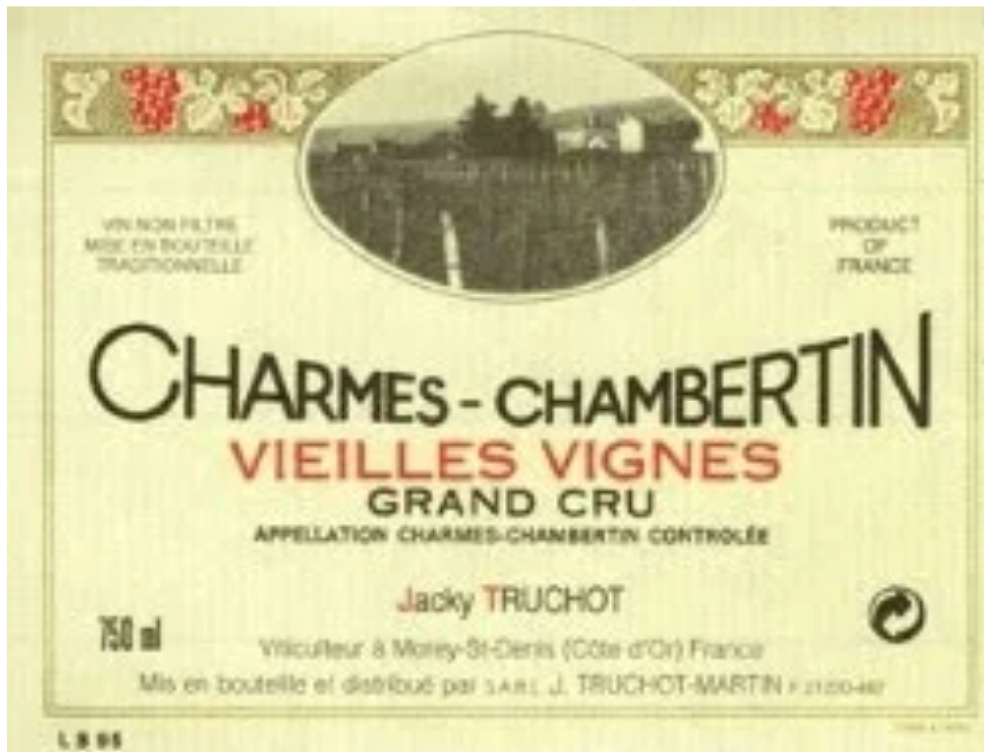 Jacky Truchot Charmes Chambertin Grand Cru Vieilles Vignes 2005 750ml - 1