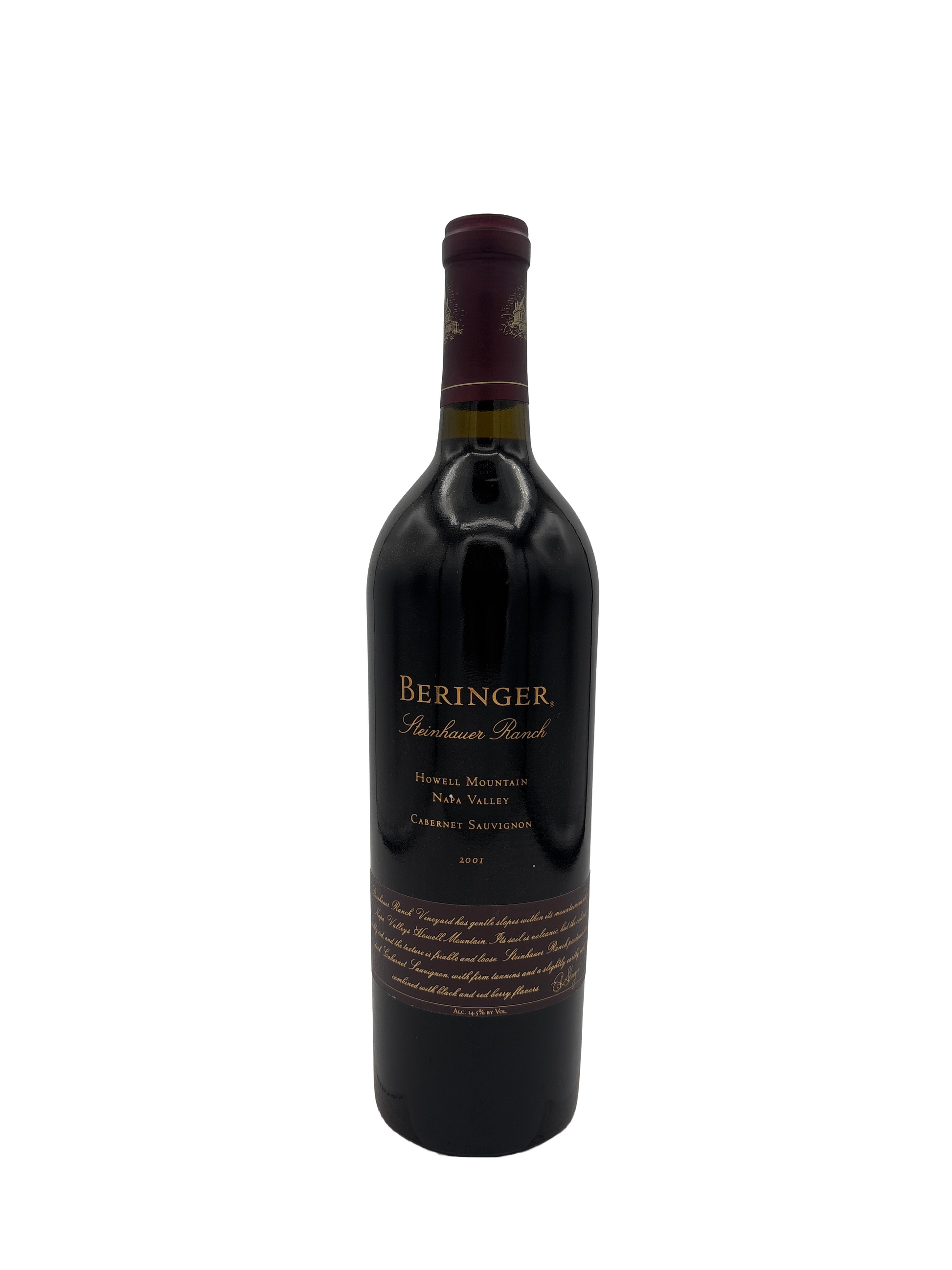 Beringer Cabernet Sauvignon Steinhauser Ranch Howell Mountain 2001 750ml - 1