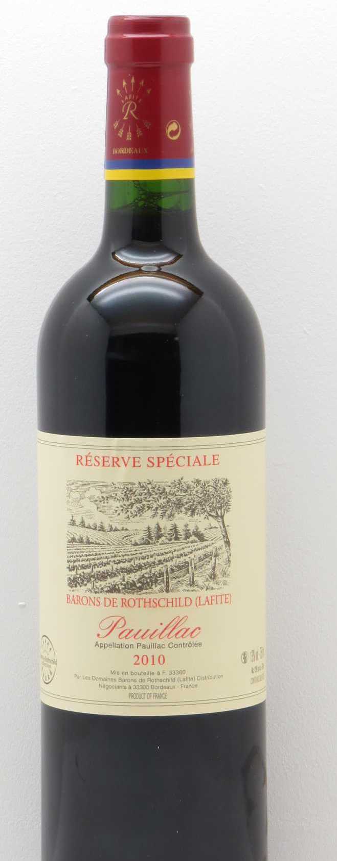 Barons de Rothschild (Lafite) Pauillac Reserve Speciale 2010 750ml - 1