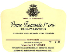 Emmanuel Rouget Vosne Romanee Cros Parantoux 1er Cru 2018 750ml - 1