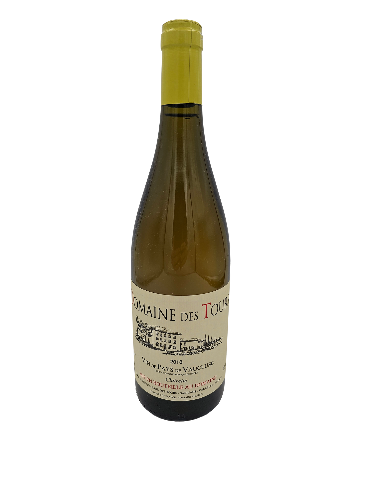 Chateau Rayas VDP Vaucluse Domaine des Tours Blanc Clairette 2018 750ml - 1