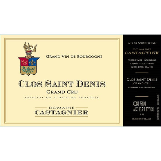 Castagnier Clos Saint Denis Grand Cru 2010 750ml - 1