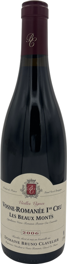Domaine Bruno Clavelier Vosne-Romanee 1er Cru Les Beaux Monts 2006 750ml