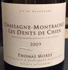 Thomas Morey Chassagne Montrachet Les Dents de Chien 1er Cru 2009 750ml - 1