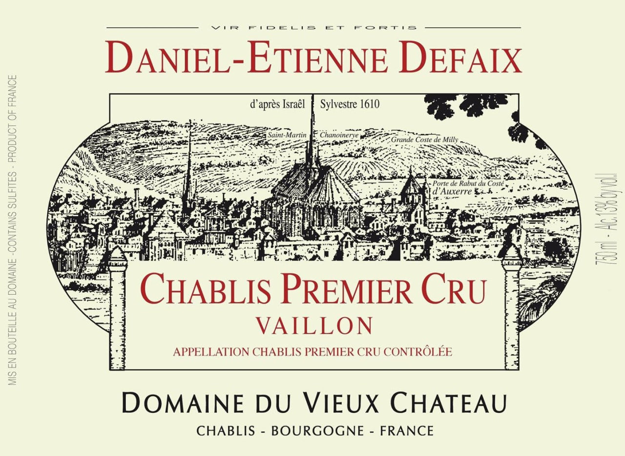 Domaine Daniel-Etienne Defaix Chablis Vaillon 1er Cru 2009 750ml - 1