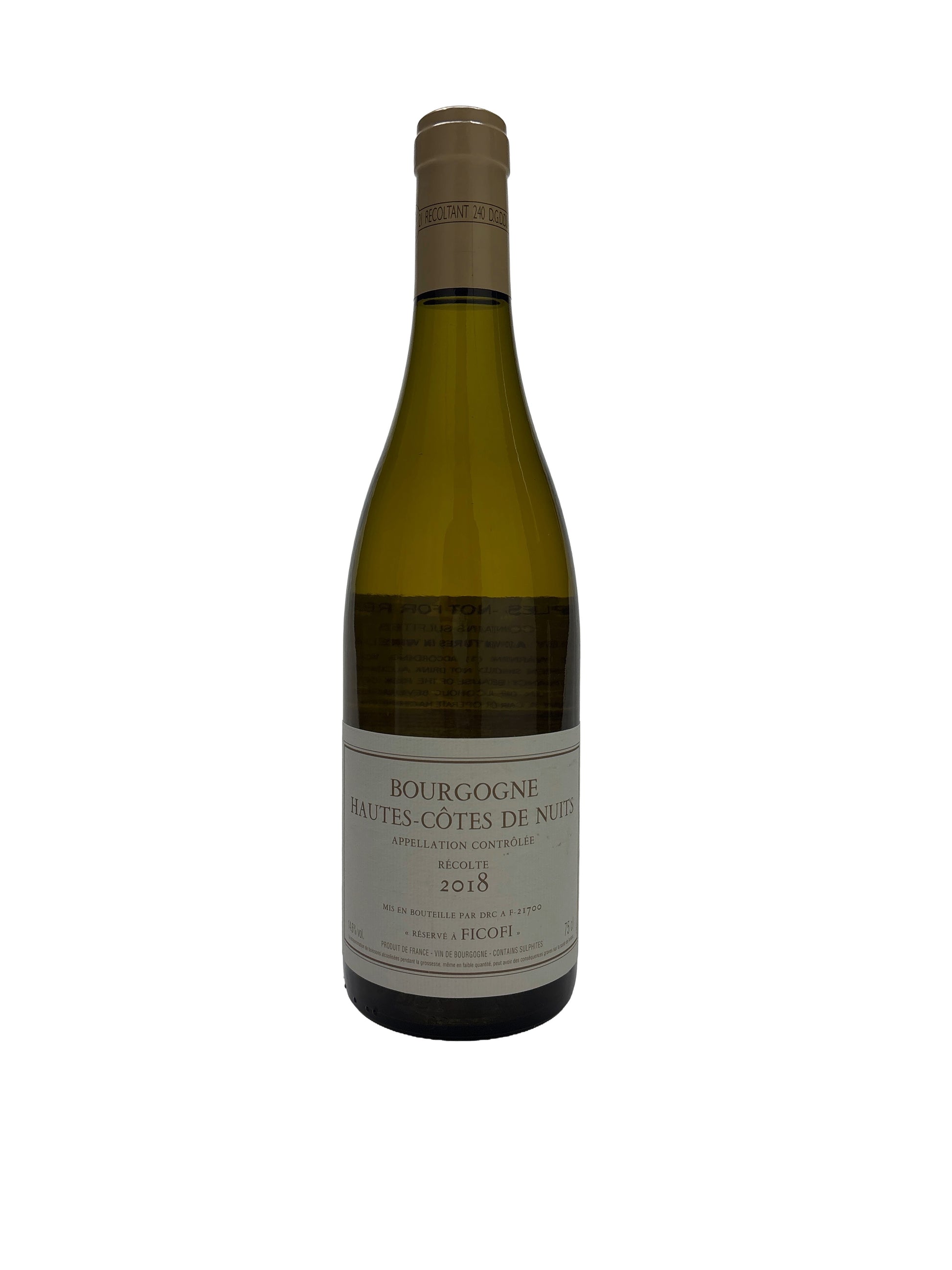 Bourgogne Hautes Cotes de Nuits Blanc Reserve a Ficofi by DRC 2018 750ml - 1