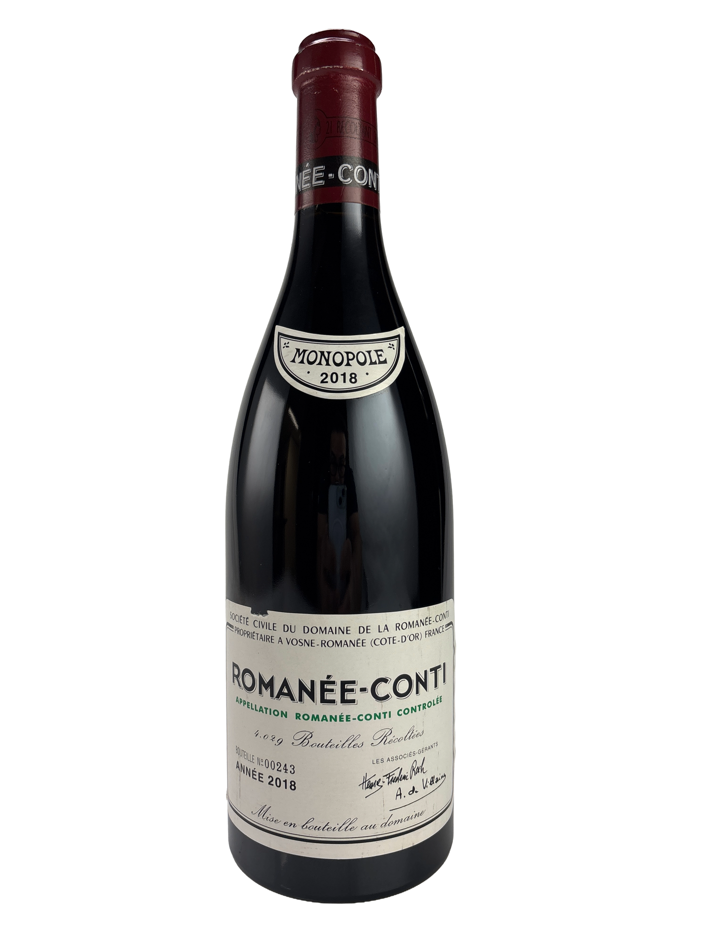 Domaine de la Romanee-Conti Romanee-Conti Grand Cru 2018 750ml - 1