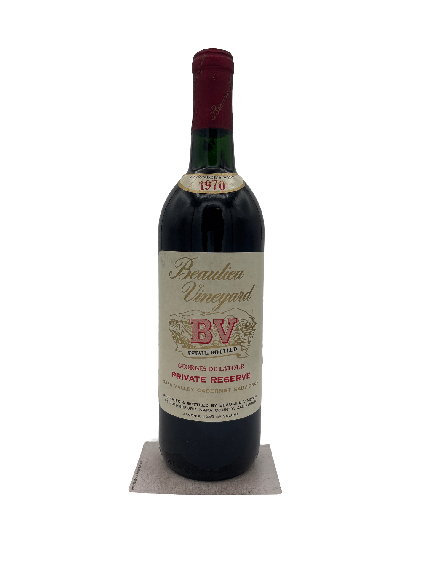 Beaulieu Vineyard Cabernet Sauvignon Georges de Latour Private Reserve 1970 750ml - 1