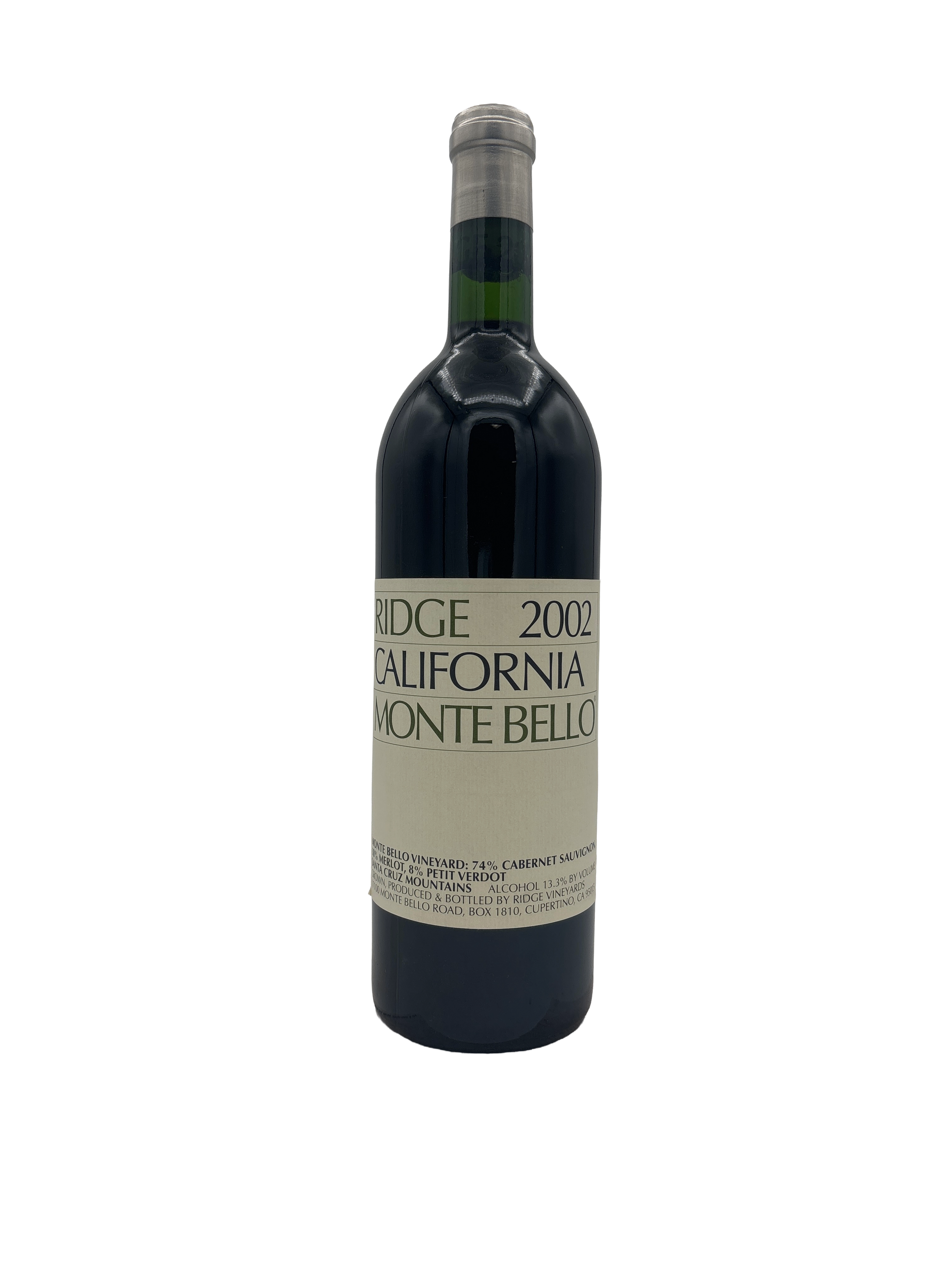 Ridge Monte Bello 2002 750ml - 1