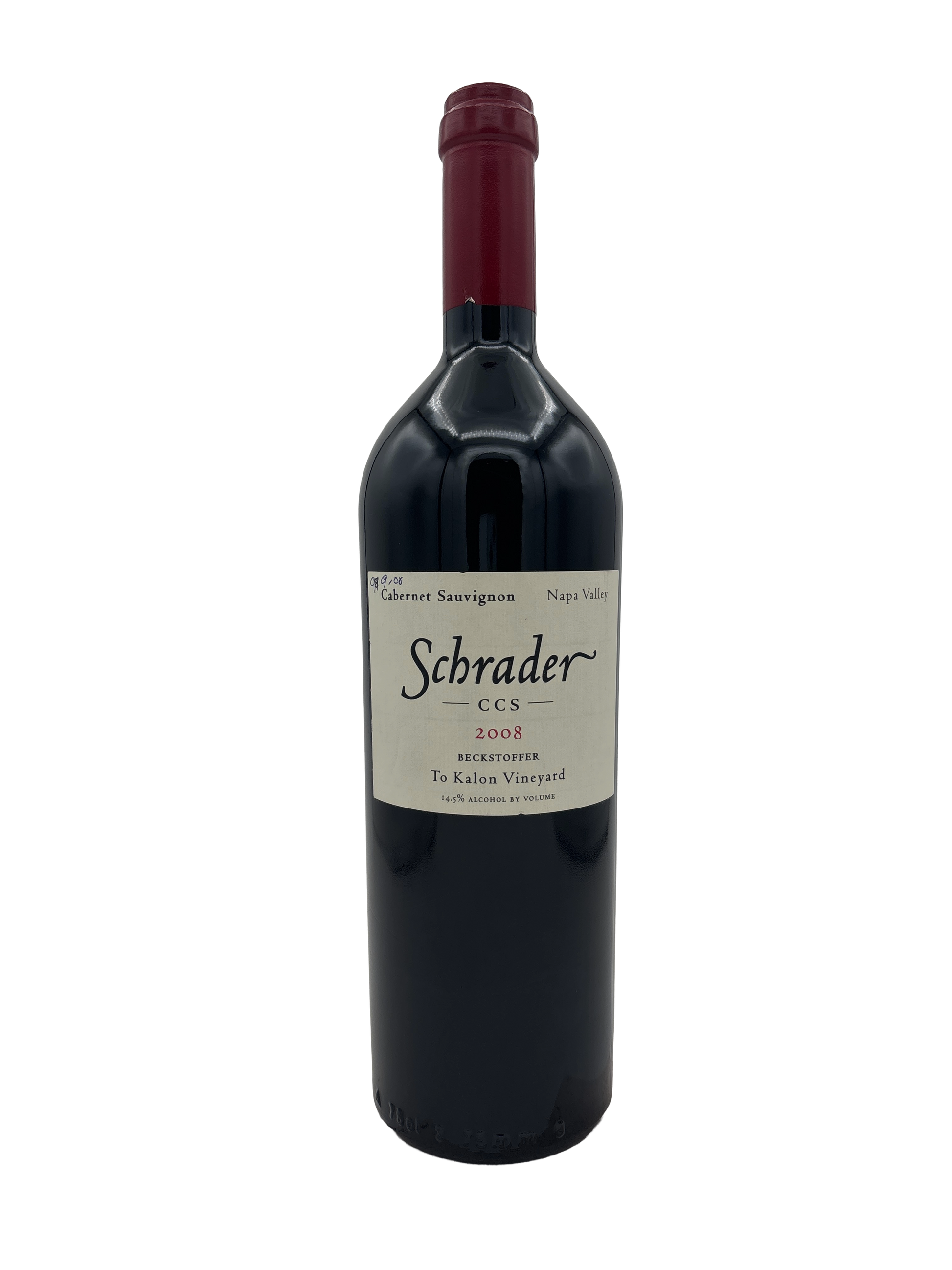 Schrader CCS Cabernet Sauvignon Beckstoffer To Kalon Vineyard 2008 750ml - 1