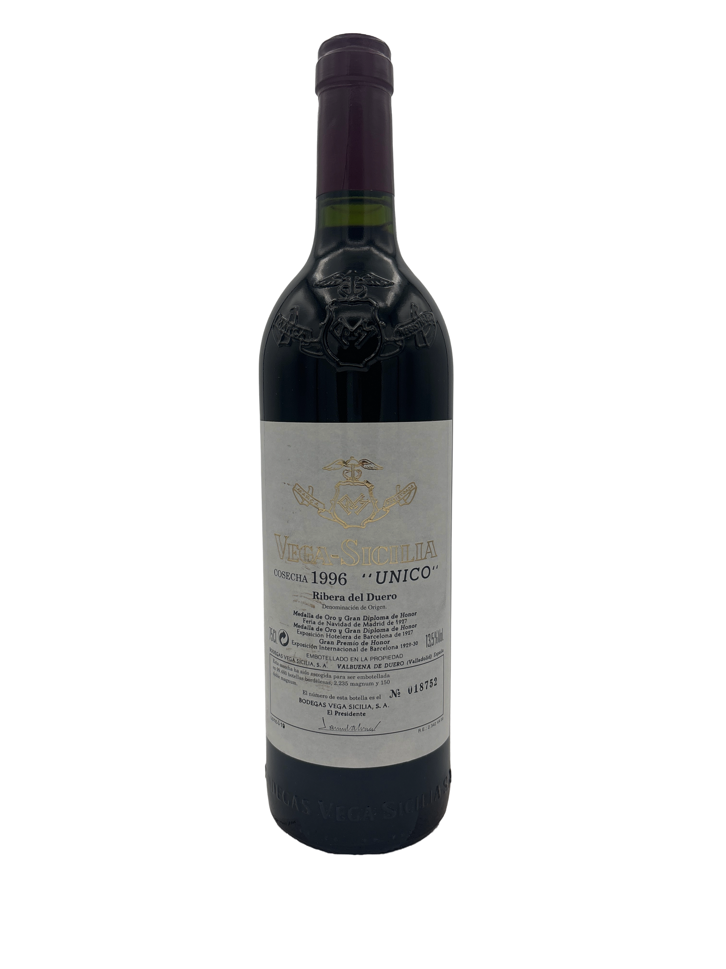 Vega Sicilia Ribera del Duero Unico 1996 750ml - 1