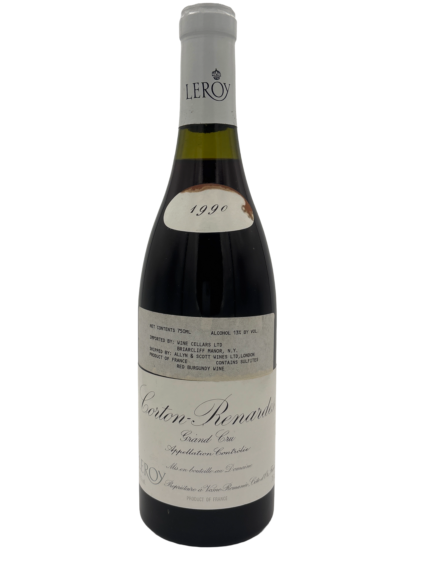 Domaine Leroy Corton Renardes Grand Cru 1990 750ml - 1