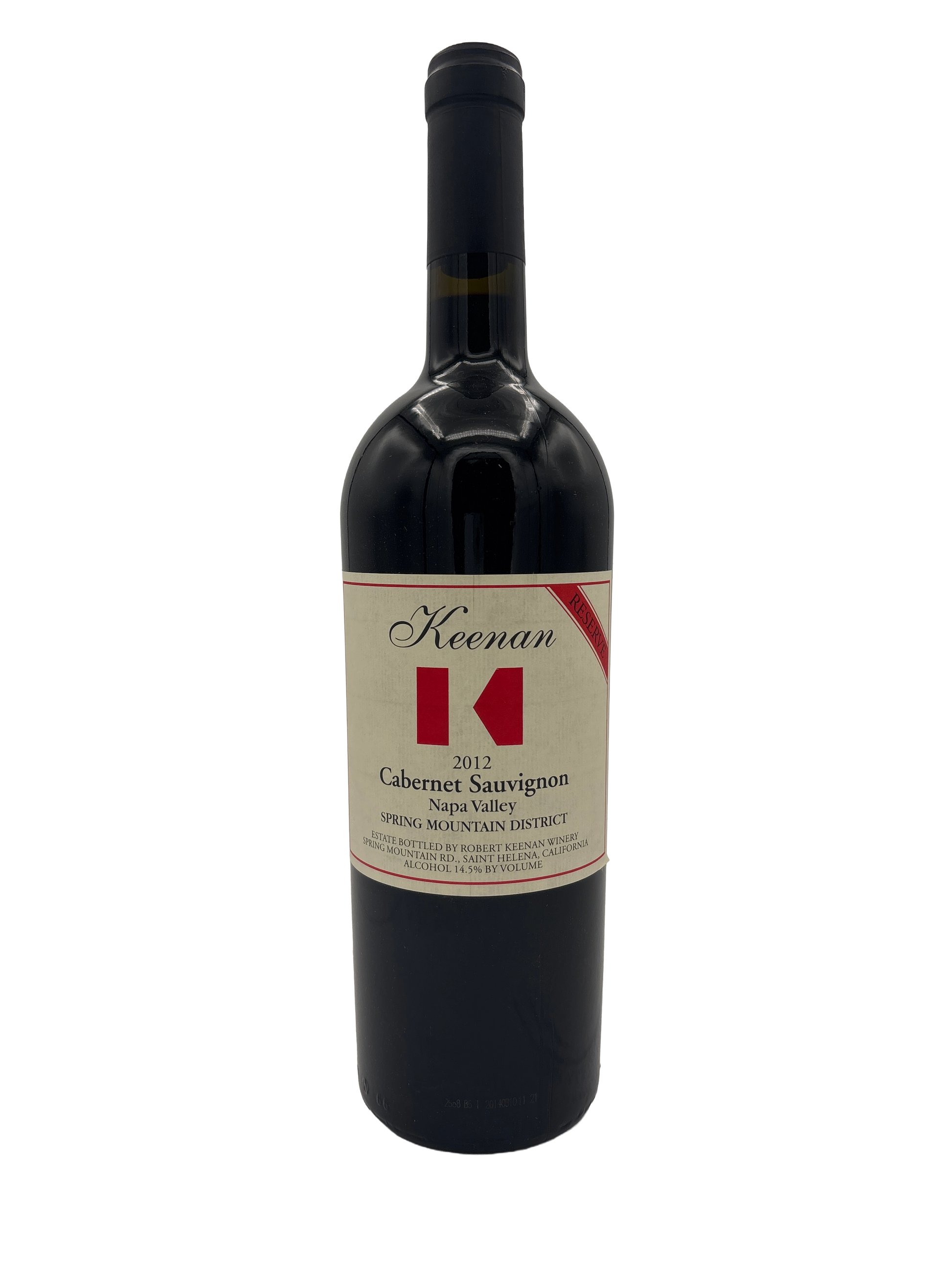 Robert Keenan Winery Cabernet Sauvignon Reserve Spring Mountain District 2012 750ml - 1