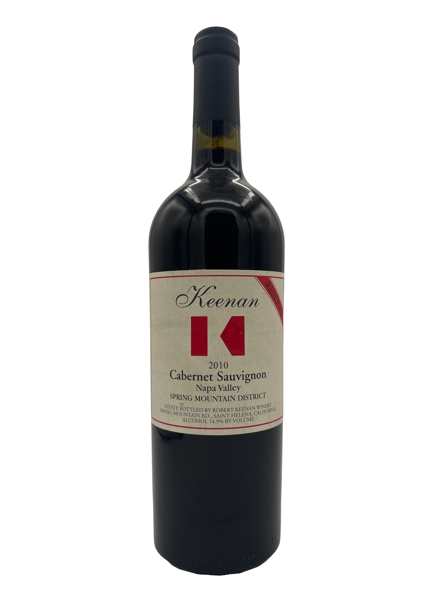 Robert Keenan Winery Cabernet Sauvignon Reserve Spring Mountain District 2010 750ml - 1