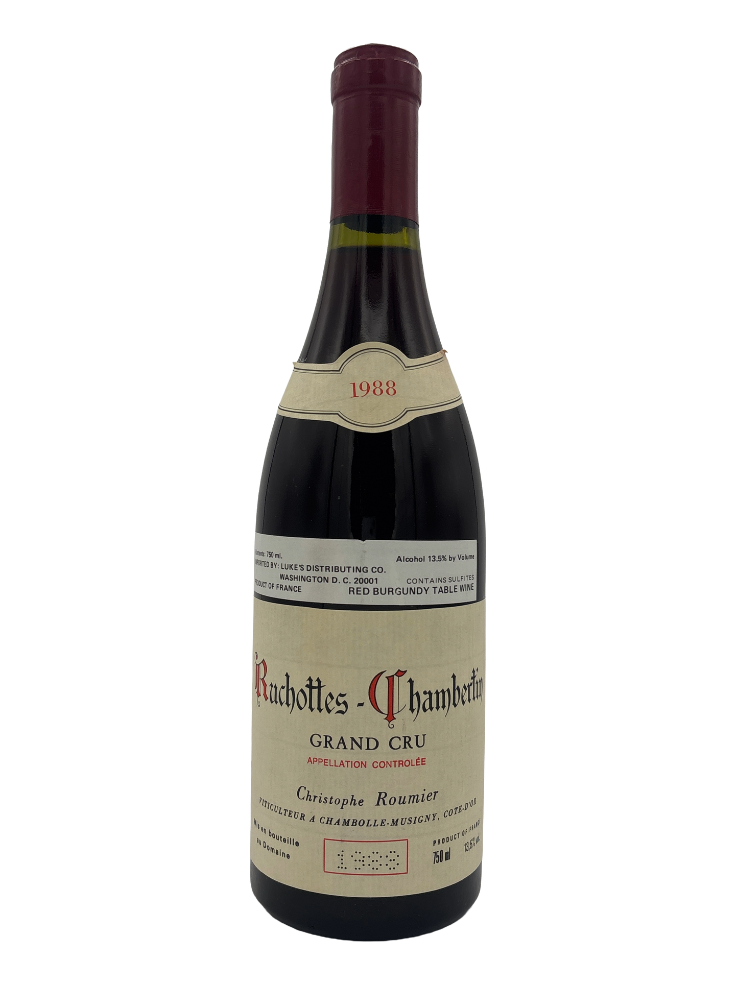 Domaine Georges Roumier Ruchottes Chambertin Grand Cru 1988 750ml - 1