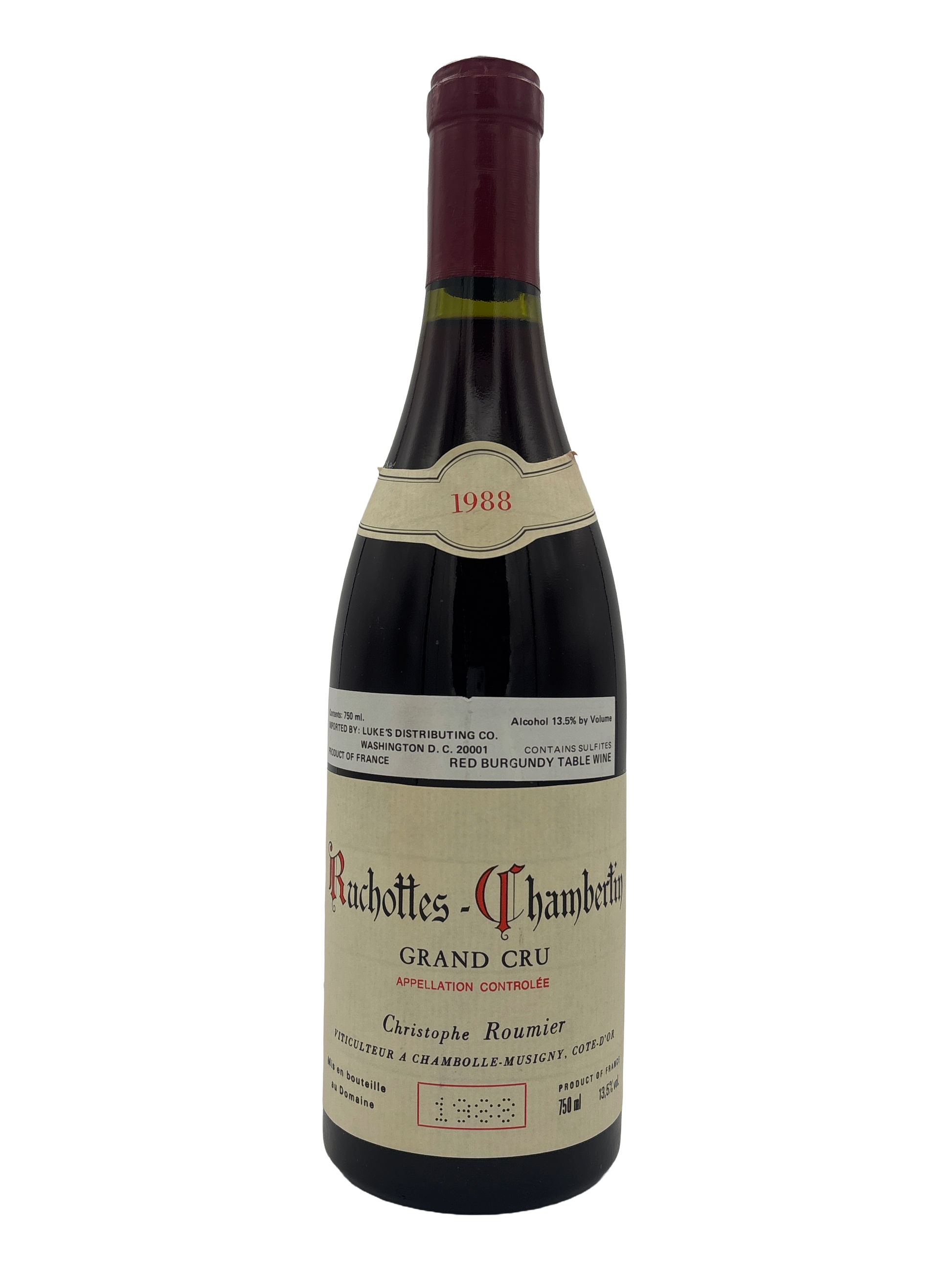 Domaine Georges Roumier Ruchottes Chambertin Grand Cru 1988 750ml - 1