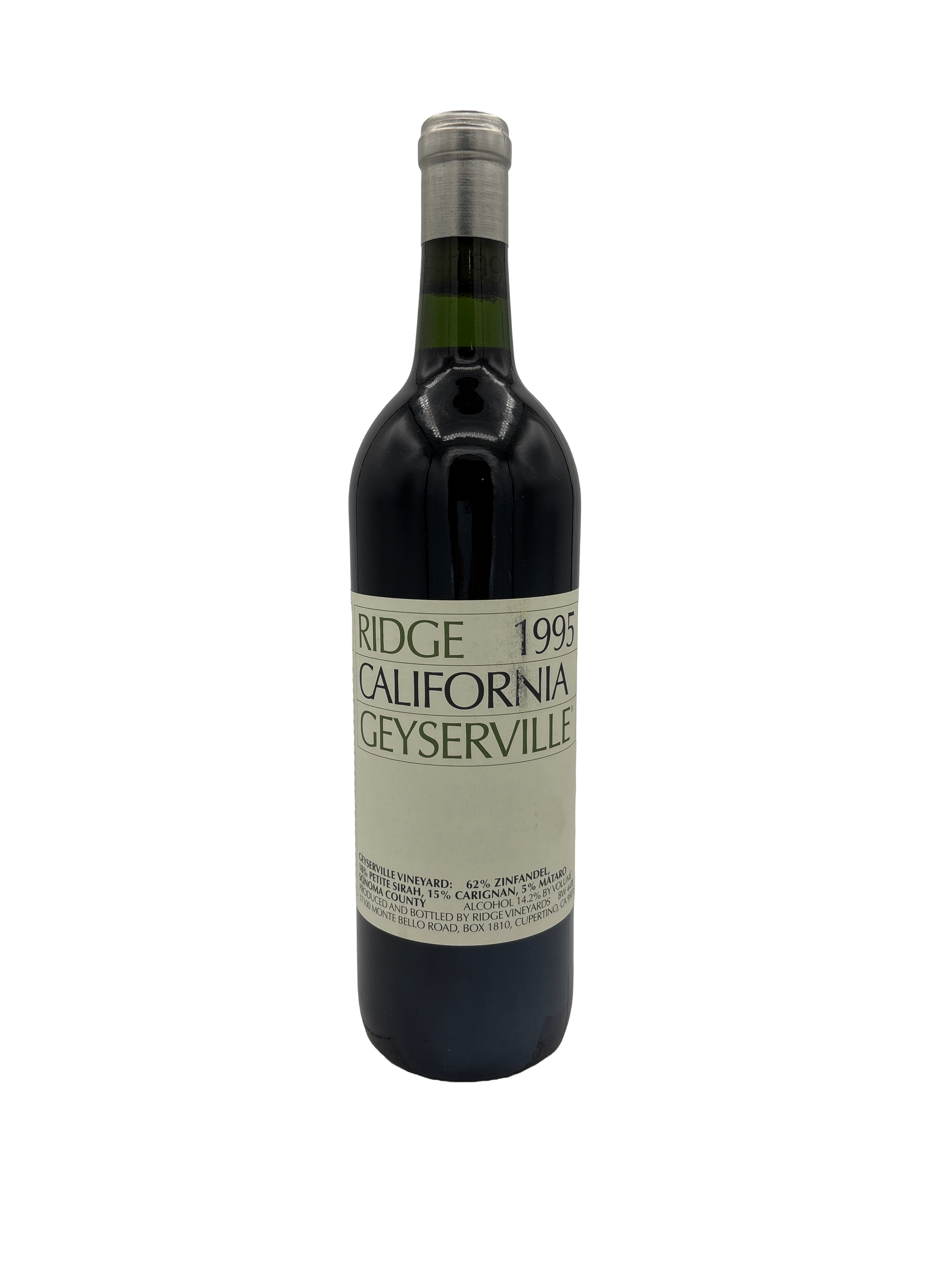 Ridge Geyserville Red Sonoma County 1995 750ml - 1