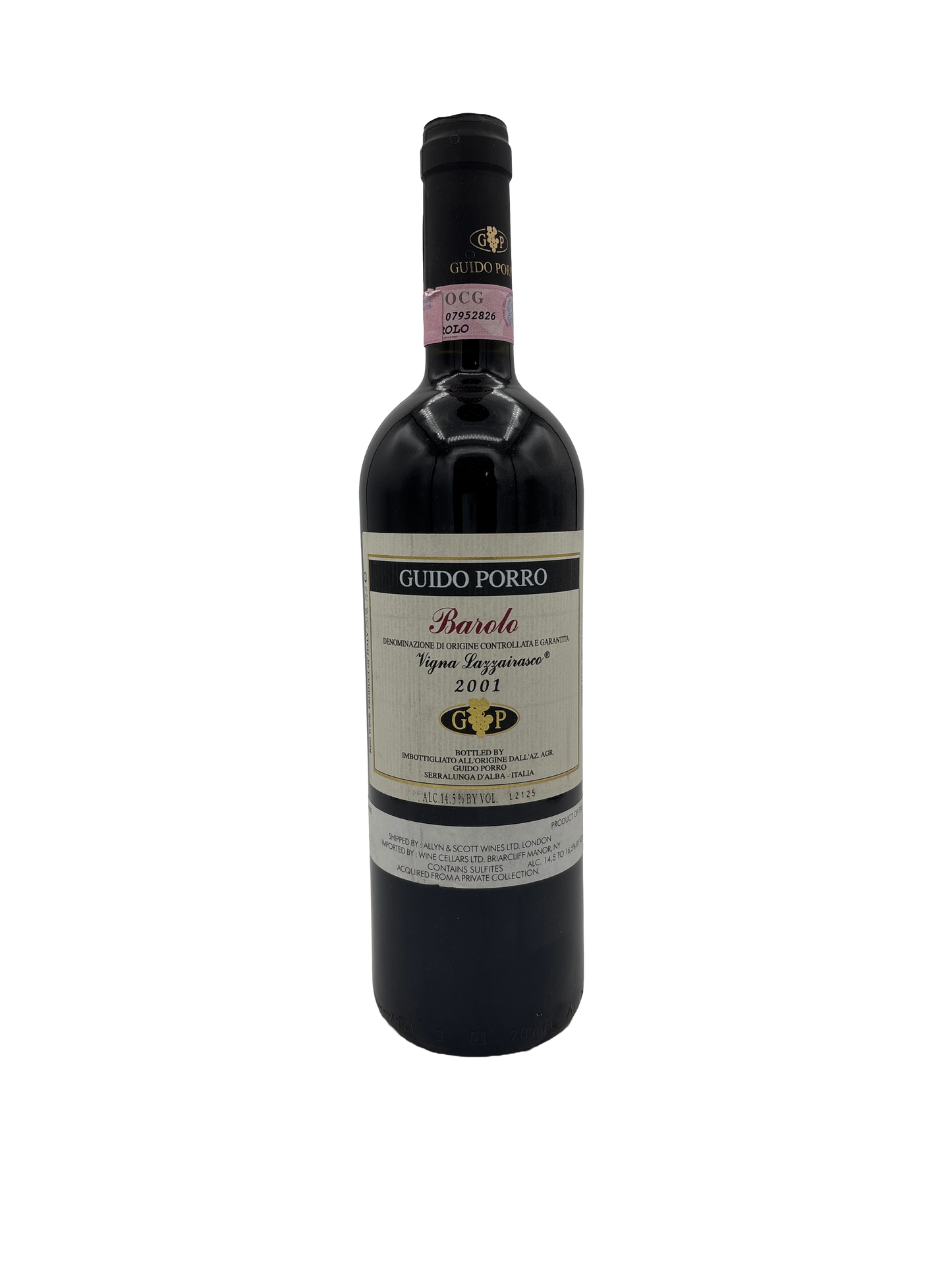 Guido Porro Barolo Vigna Lazzairasco 2001 750ml - 1