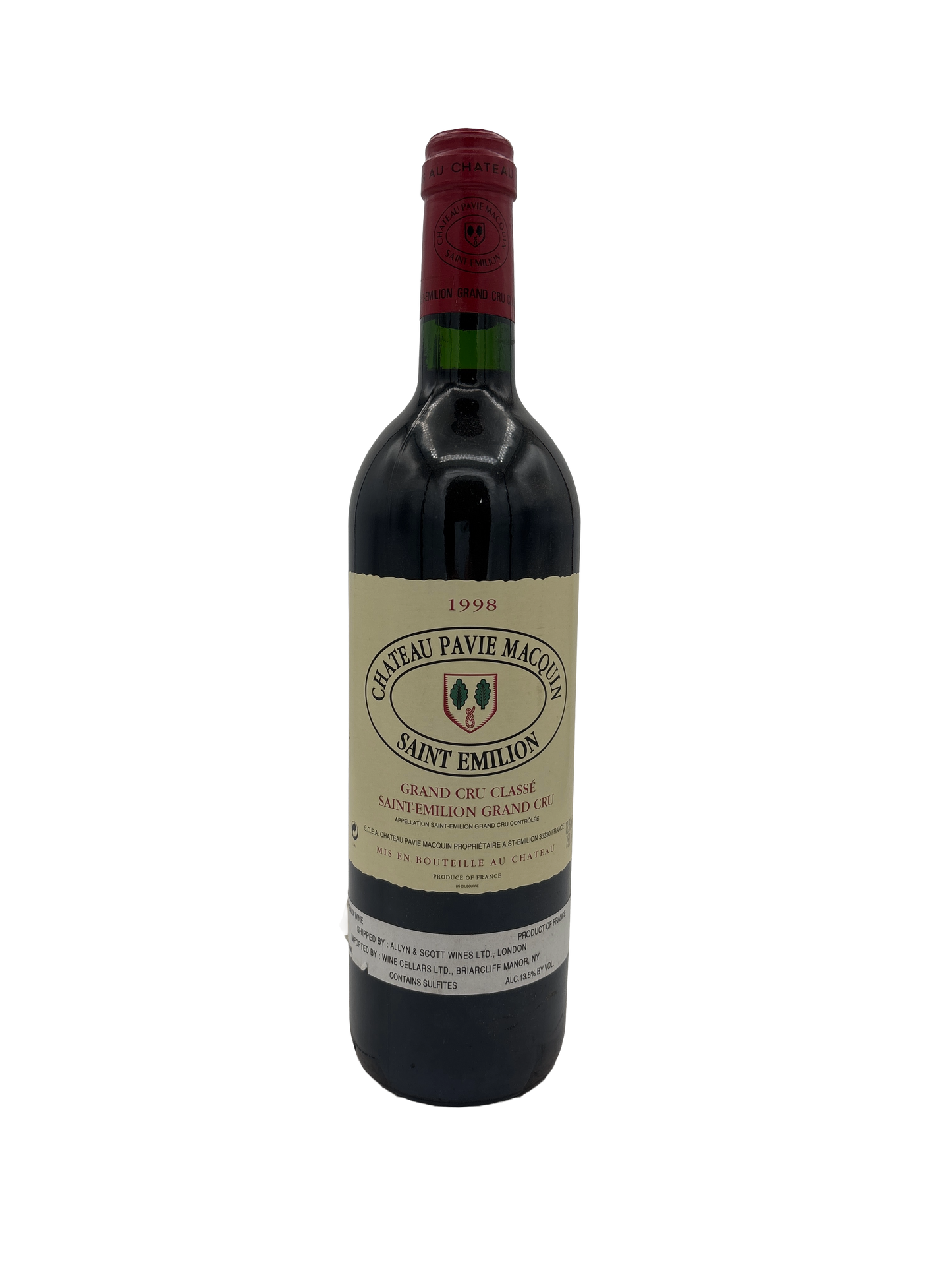 Pavie Macquin 1998 750ml - 1