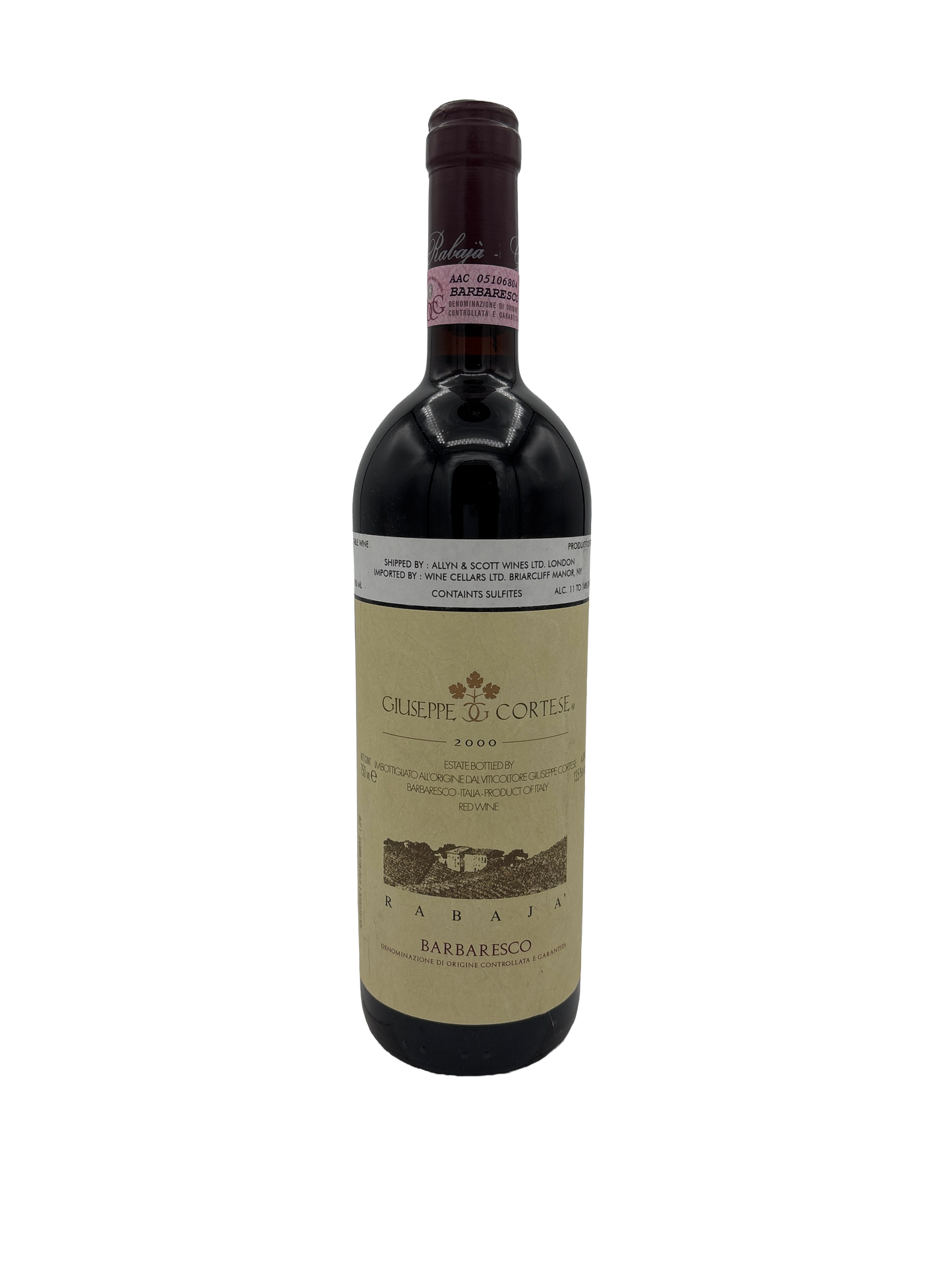 Giuseppe Cortese Barbaresco Rabaja 2000 750ml - 1