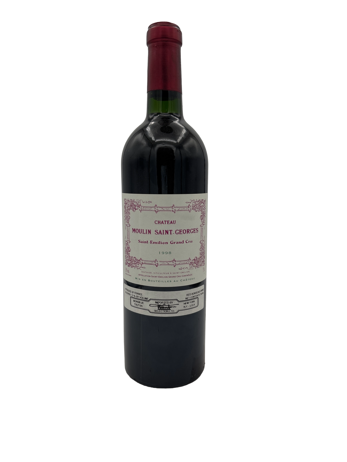 Moulin Saint Georges 1998 750ml - 1