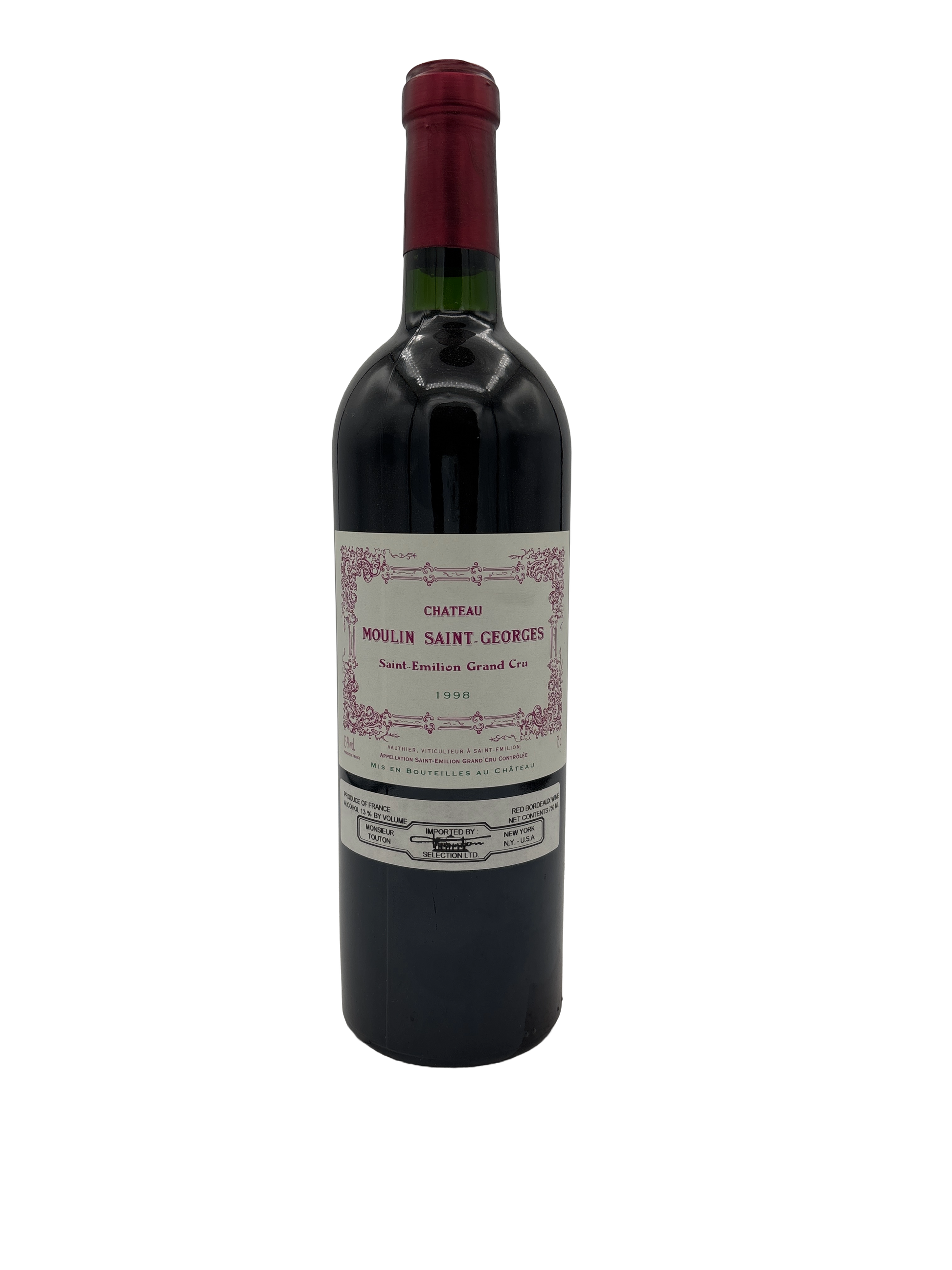 Moulin Saint Georges 1998 750ml - 1