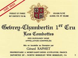 Raphet Gevrey Chambertin Les Combottles 1er Cru Cuvee Unique 2003 750ml - 1