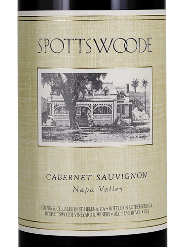 Spottswoode Family Estate Grown Cabernet Sauvignon Napa Valley 1986 750ml - 1