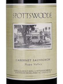 Spottswoode Family Estate Grown Cabernet Sauvignon Napa Valley 1986 750ml - 1
