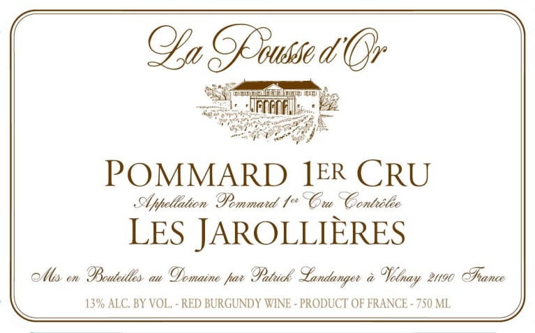 Domaine de la Pousse d'Or Pommard Les Jarollieres 1er Cru 2003 750ml - 1