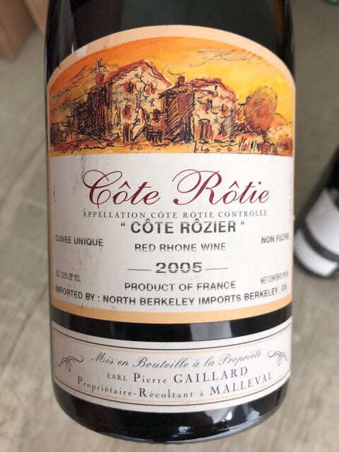 Pierre Gaillard Cote Rotie Cote Rozier 2005 750ml - 1