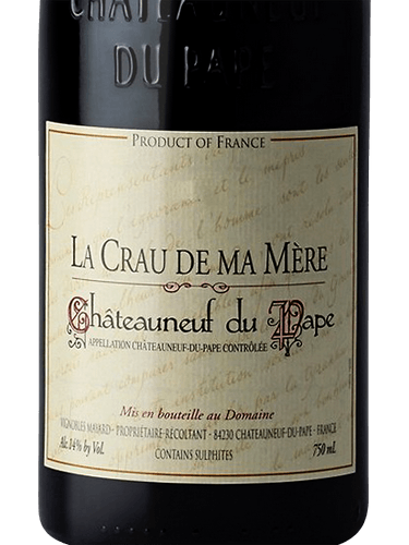 Vignobles Mayard Chateauneuf-du-Pape La Crau de Ma Mere 1998 750ml - 1