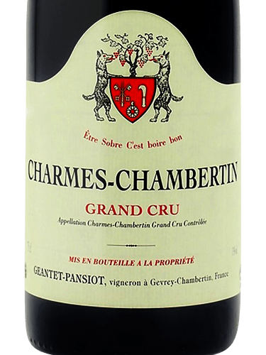 Geantet-Pansiot Charmes Chambertin Grand Cru 2003 750ml - 1