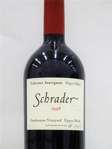 Schrader Upper Block Cabernet Sauvignon Gaudeamus Vineyard 1998 750ml - 1